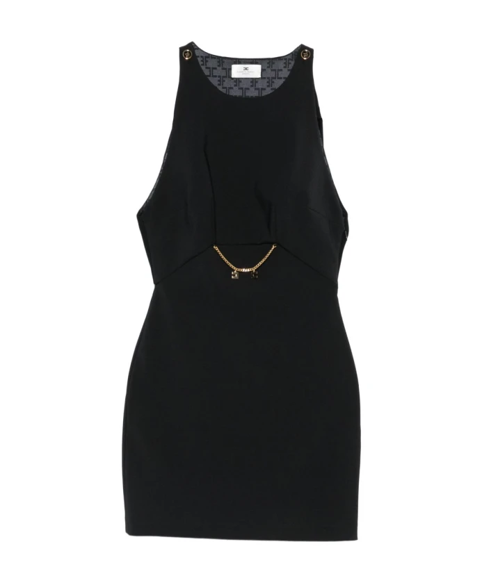 Двухслойное платье из крепа и жоржета Elisabetta Franchi, черный
Двухслойное платье из крепа и жоржета Elisabetta Franchi, черный