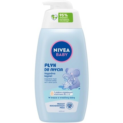 NIVEA BABY Очищающая жидкость для мягкой ванны 450 мл 
NIVEA BABY Очищающая жидкость для мягкой ванны 450 мл