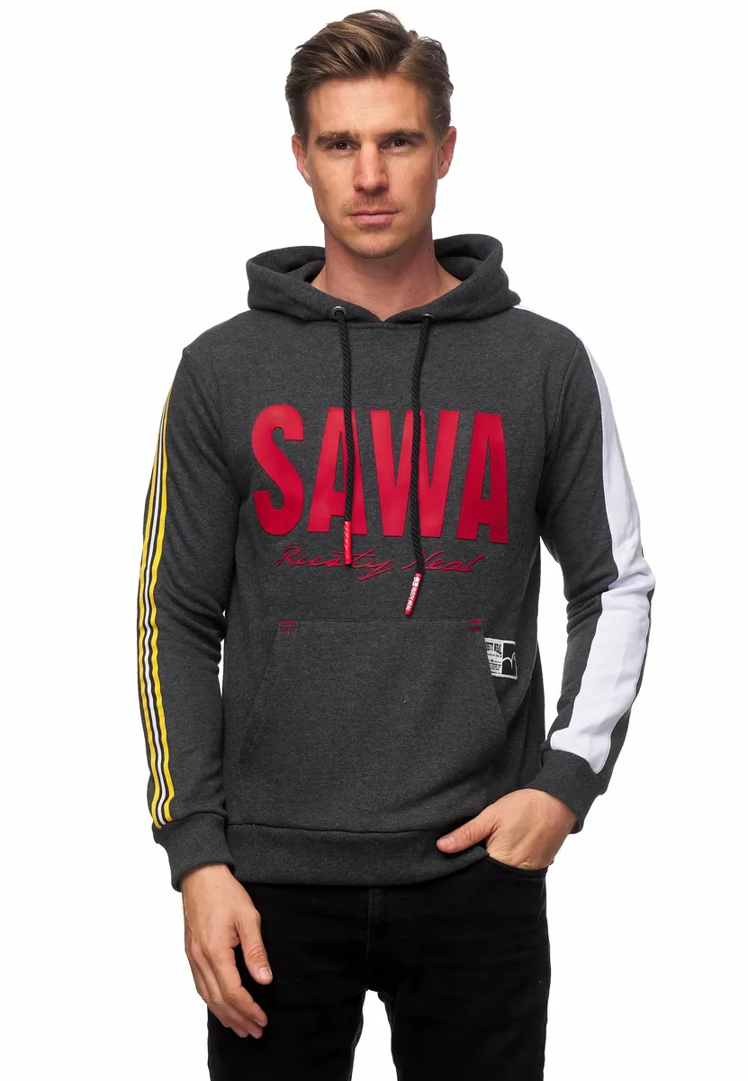 Толстовка с капюшоном Rusty Neal спортивного дизайна, антрацит
Толстовка с капюшоном Rusty Neal спортивного дизайна, антрацит