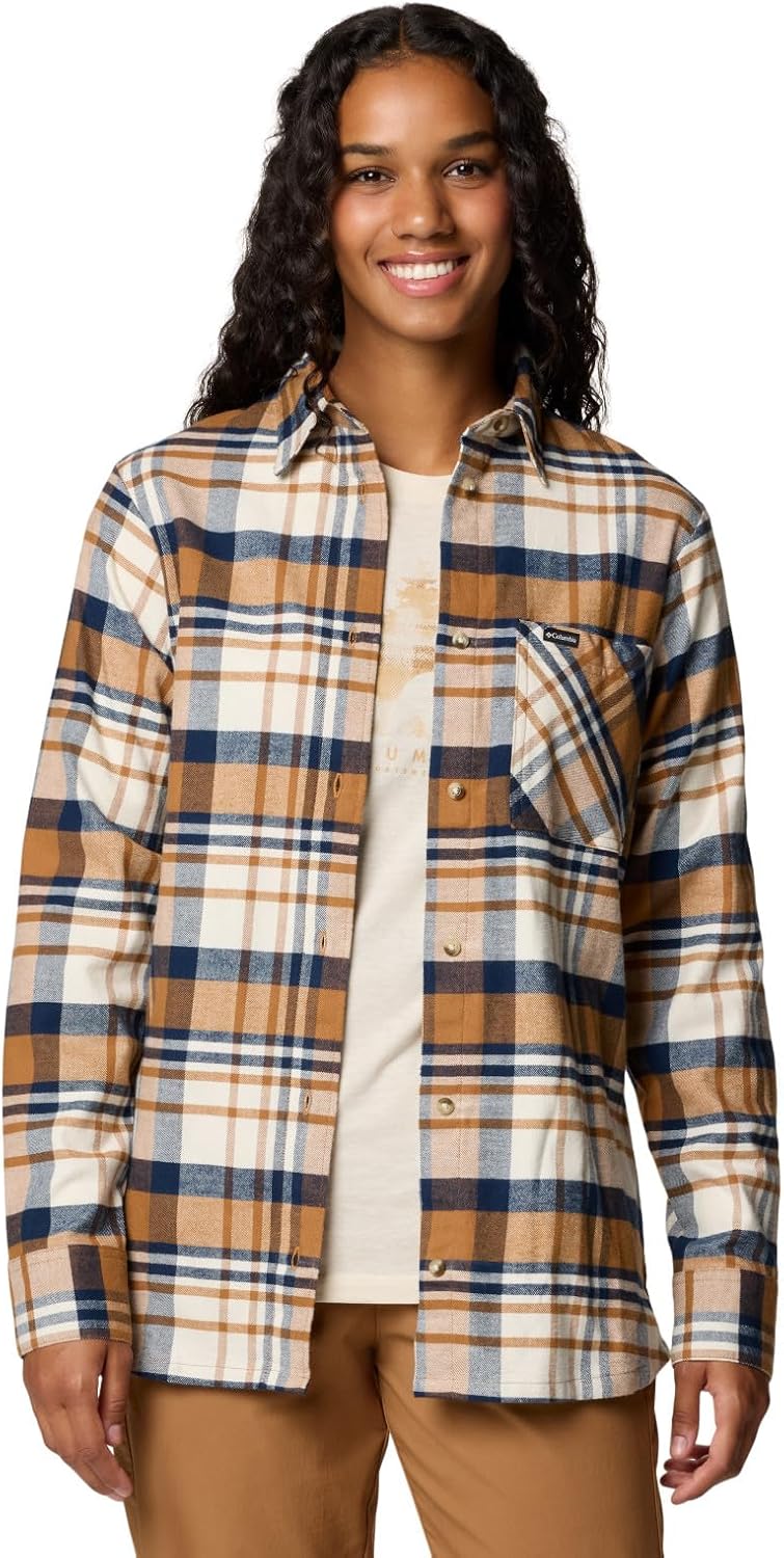Columbia Women's Calico Basin фланелевая рубашка с длинным рукавом, Camel Brown Multiplaid
Columbia Women's Calico Basin фланелевая рубашка с длинным рукавом, Camel Brown Multiplaid