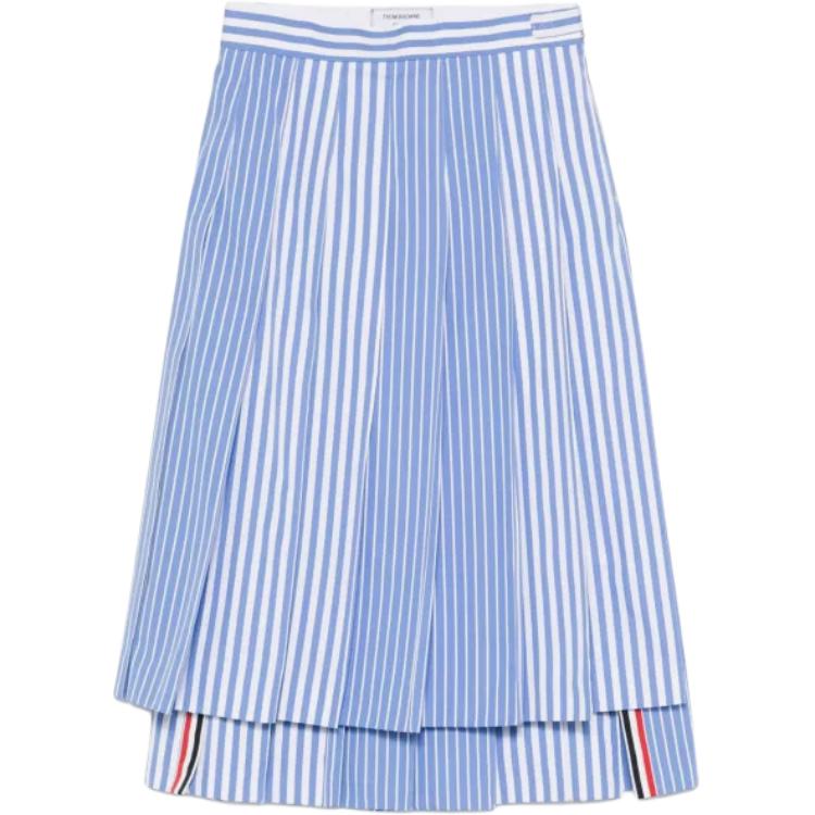Плиссированная полосатая миди-юбка THOM BROWNE, синий
Плиссированная полосатая миди-юбка THOM BROWNE, синий