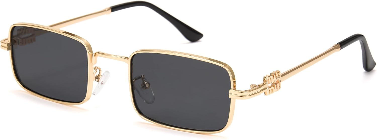 Солнцезащитные очки Cyxus прямоугольной формы для женщин, винтажный стиль 90-х, ретро-стиль Y2k, маленькие, легкие, с защитой от УФ-излучения, металлическая оправа, модель 1310, Frame: Gold+ Lens: Black-grey
Солнцезащитные очки Cyxus прямоугольной формы для женщин, винтажный стиль 90-х, ретро-стиль Y2k, маленькие, легкие, с защитой от УФ-излучения, металлическая оправа, модель 1310, Frame: Gold+ Lens: Black-grey