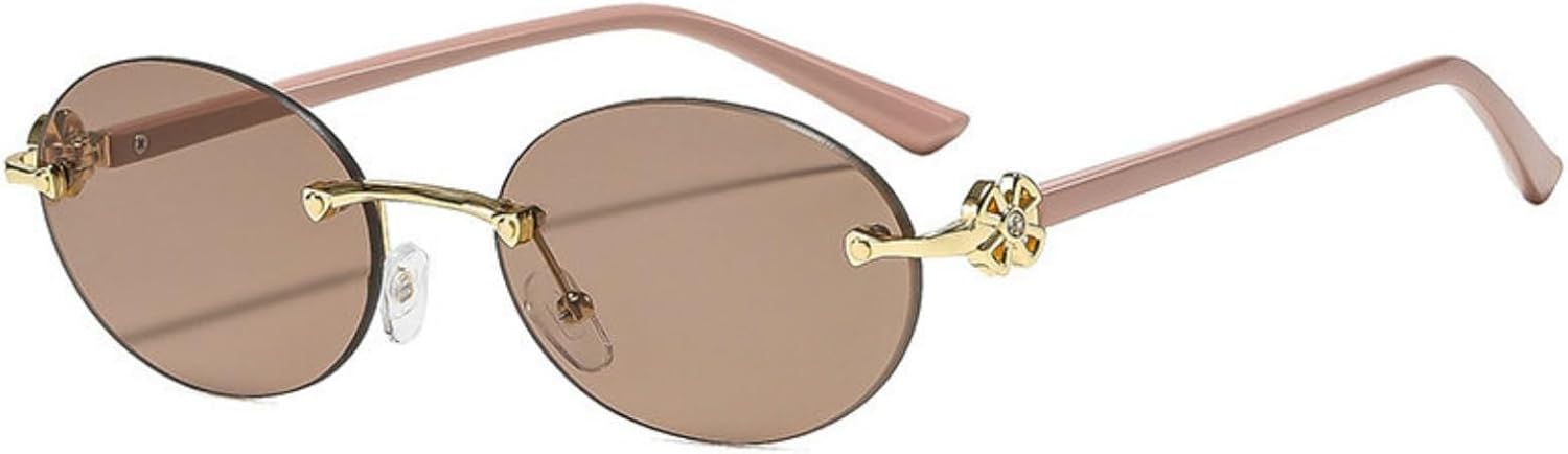 Солнцезащитные очки Willochra в стиле ретро, модные овальные, женские и мужские, без оправы, в стиле 90-х, маленькие, круглые, в металлической оправе, со стразами, защита от ультрафиолета UV400, C4
Солнцезащитные очки Willochra в стиле ретро, модные овальные, женские и мужские, без оправы, в стиле 90-х, маленькие, круглые, в металлической оправе, со стразами, защита от ультрафиолета UV400, C4