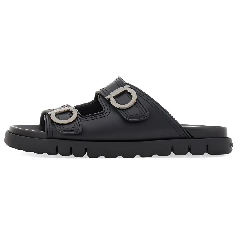 Кожаные сандалии Gancini Ferragamo, Black
Кожаные сандалии Gancini Ferragamo, Black