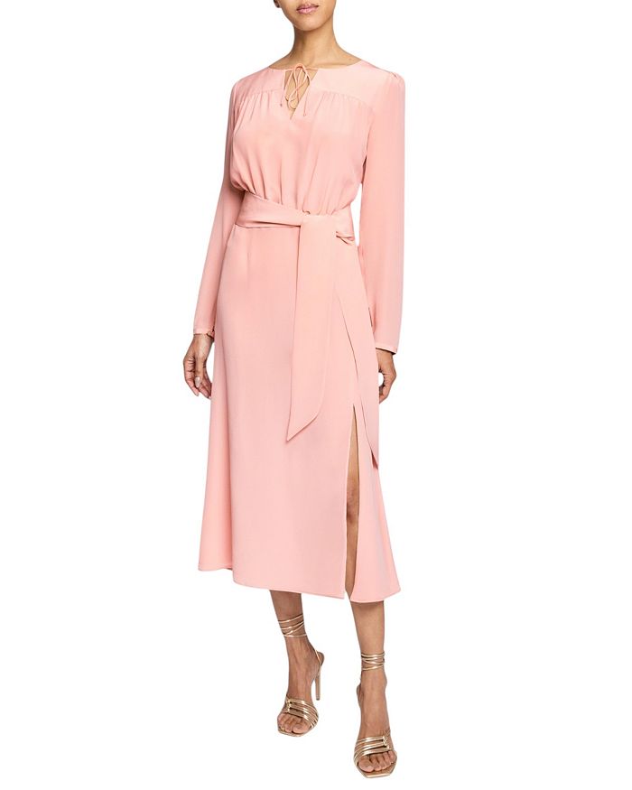 Платье TESSA с длинными рукавами миди, силуэт "приталенное и расклешенное", из шелкового крепдешина Santorelli, розовый
Платье TESSA с длинными рукавами миди, силуэт "приталенное и расклешенное", из шелкового крепдешина Santorelli, розовый