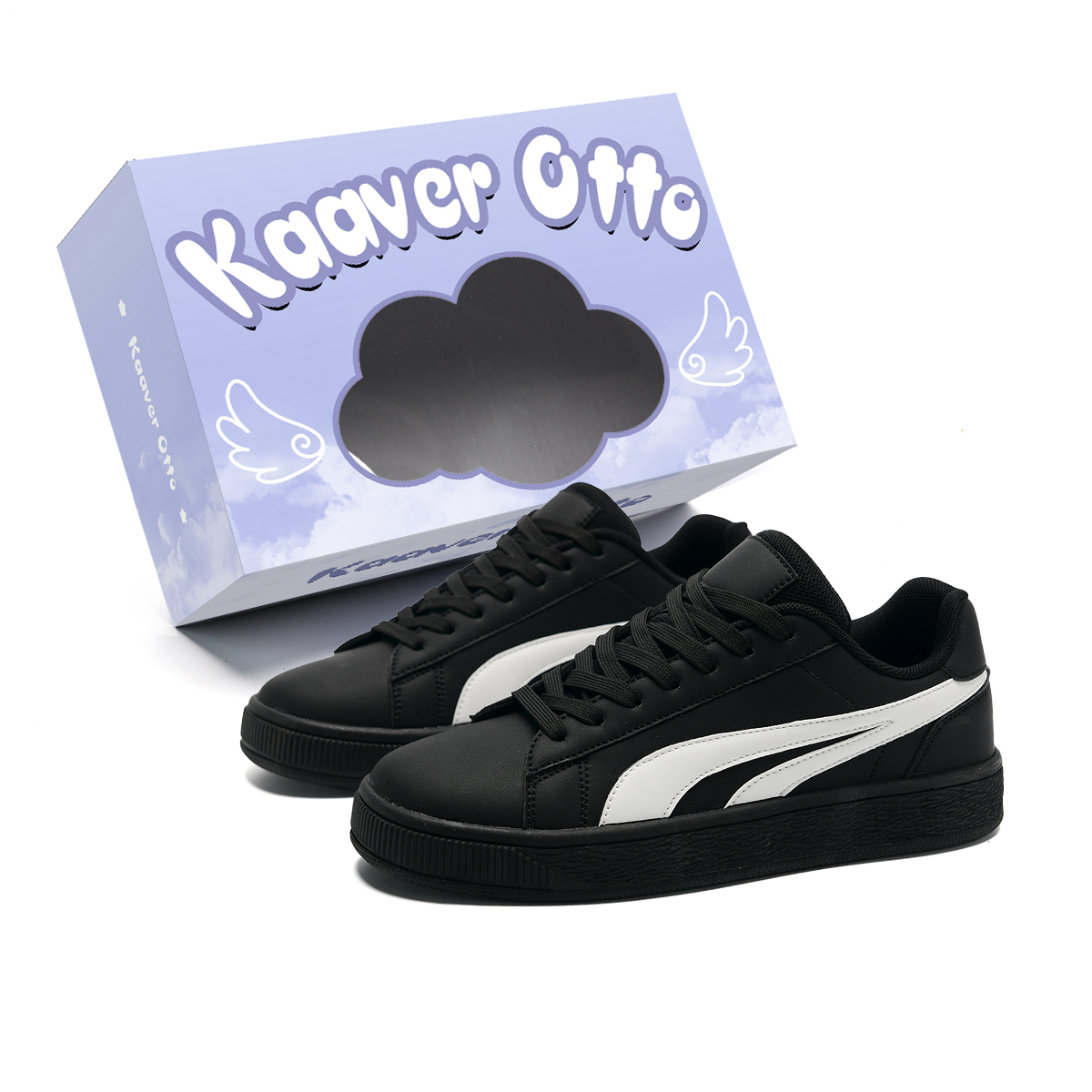 KAAVER OTTO Износостойкие дышащие низкие скейтерские кроссовки унисекс черные, цвет Black
KAAVER OTTO Износостойкие дышащие низкие скейтерские кроссовки унисекс черные, цвет Black