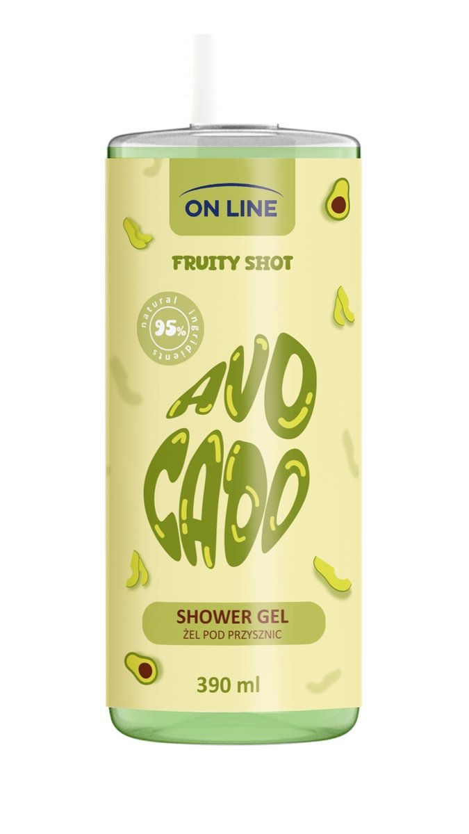 ON LINE Fruity Shot Гель для душа с авокадо 390 мл FORTE SWEEDEN
ON LINE Fruity Shot Гель для душа с авокадо 390 мл FORTE SWEEDEN