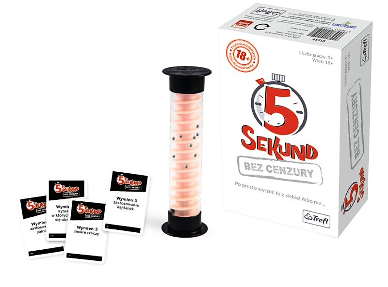 5 секунд без цензуры, настольная игра, Трефл, 1559 г. Trefl
5 секунд без цензуры, настольная игра, Трефл, 1559 г. Trefl