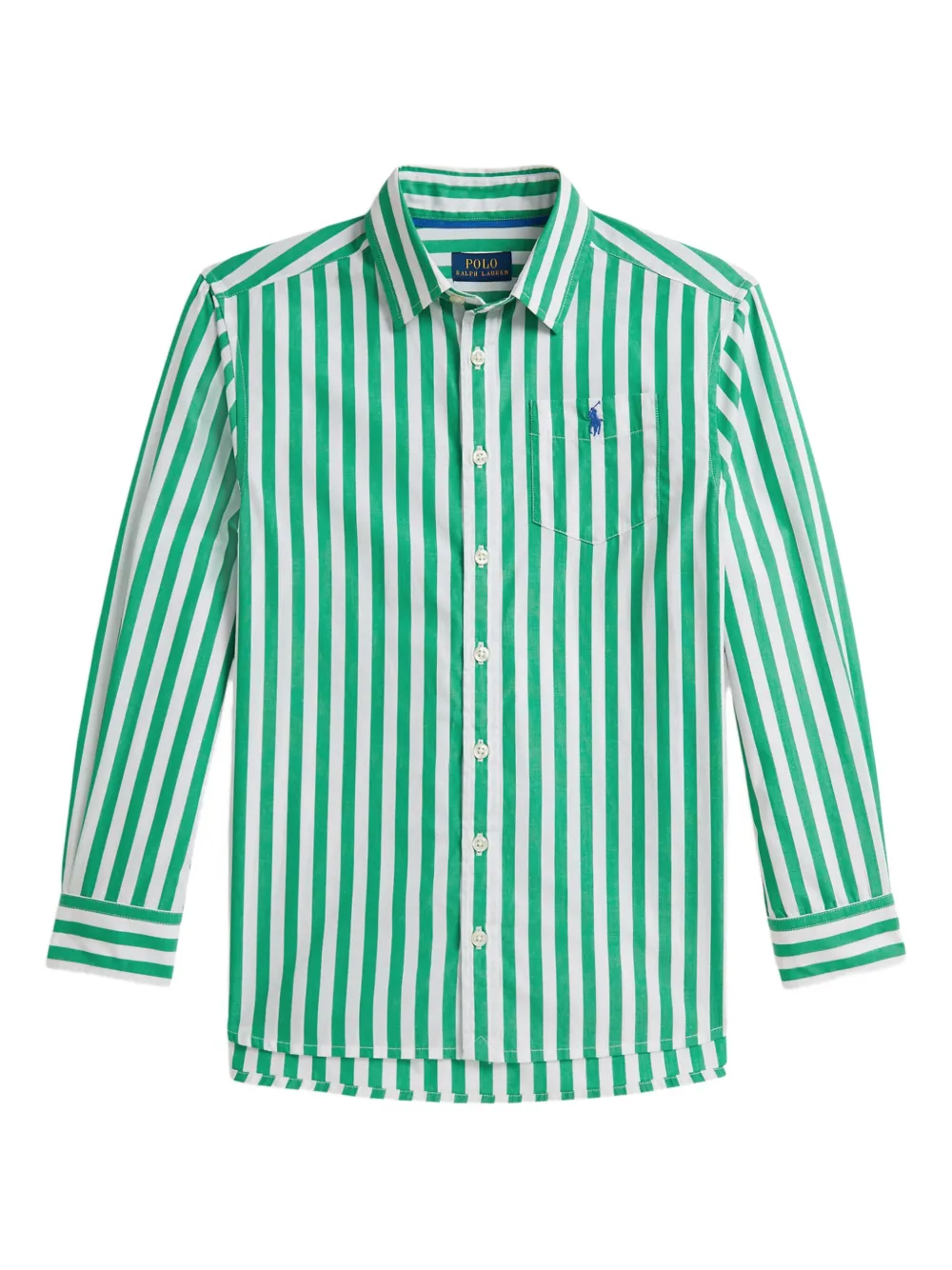 Поплиновая рубашка в полоску Polo Ralph Lauren Kids, зеленый
Поплиновая рубашка в полоску Polo Ralph Lauren Kids, зеленый