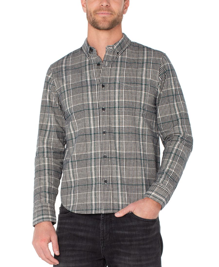 Мужская рубашка с длинными рукавами на пуговицах Liverpool Los Angeles, Pure Cashmere/Teal Multi
Мужская рубашка с длинными рукавами на пуговицах Liverpool Los Angeles, Pure Cashmere/Teal Multi