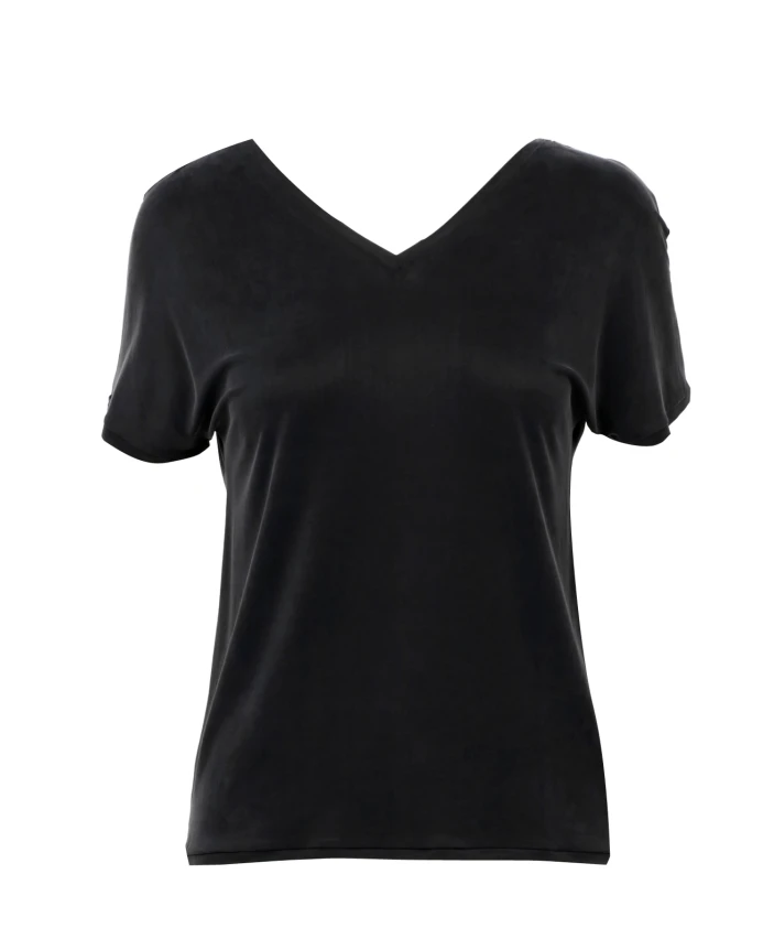 Хлопковая футболка с V-образным вырезом и короткими рукавами. Rrd, черный
Хлопковая футболка с V-образным вырезом и короткими рукавами. Rrd, черный