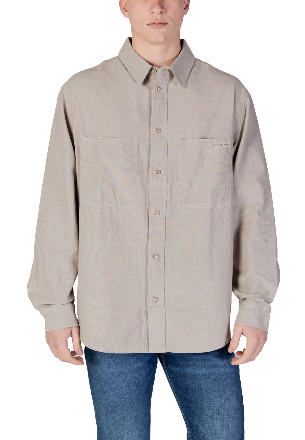 Рубашка Calvin Klein Jeans хлопковая, бежевый
Рубашка Calvin Klein Jeans хлопковая, бежевый
