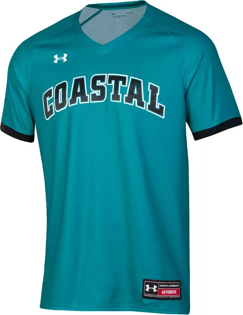 Мужская бейсбольная майка Under Armour Coastal Carolina Chanticleers темно-синего цвета
Мужская бейсбольная майка Under Armour Coastal Carolina Chanticleers темно-синего цвета