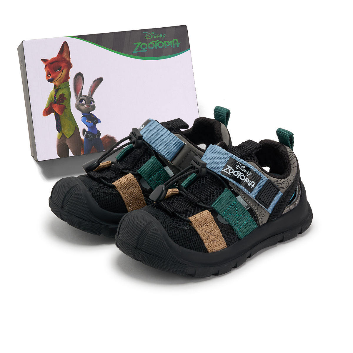 Детские сандалии Zootopia с противоскользящим покрытием, устойчивые к истиранию, дышащие, с низким верхом Disney, черный/зеленый
Детские сандалии Zootopia с противоскользящим покрытием, устойчивые к истиранию, дышащие, с низким верхом Disney, черный/зеленый