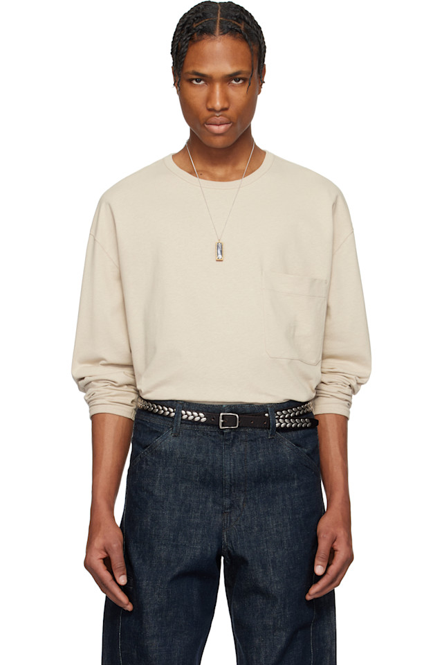 Боксерская футболка с длинным рукавом Lemaire, бежевый
Боксерская футболка с длинным рукавом Lemaire, бежевый