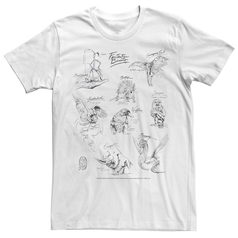 Мужская футболка с изображением коллажа и рисунками животных «Гарри Поттер Фантастические твари» Harry Potter, белый
Мужская футболка с изображением коллажа и рисунками животных «Гарри Поттер Фантастические твари» Harry Potter, белый