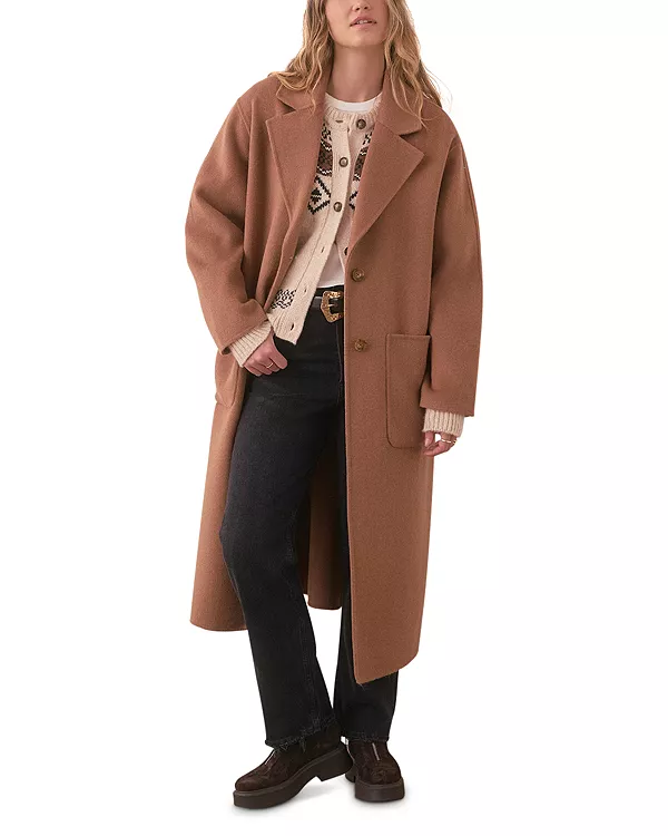 Пальто оверсайз удлиненного кроя от Colette Marine Layer, бежевый
Пальто оверсайз удлиненного кроя от Colette Marine Layer, бежевый