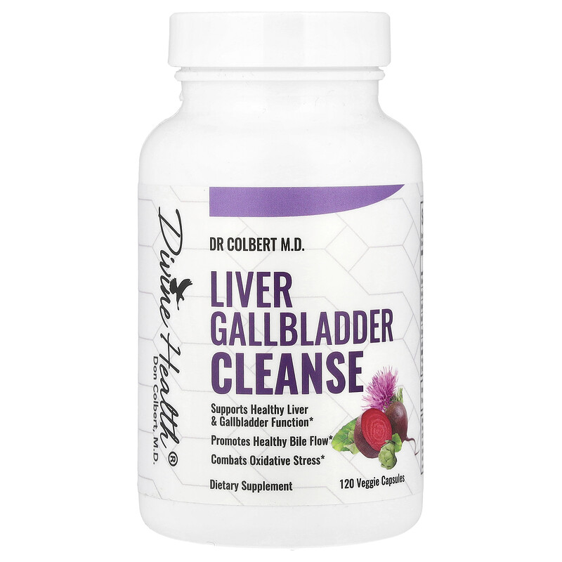 Divine Health, Д-р Кольбер Liver Gallbladder Cleanse, 120 растительных капсул
Divine Health, Д-р Кольбер Liver Gallbladder Cleanse, 120 растительных капсул