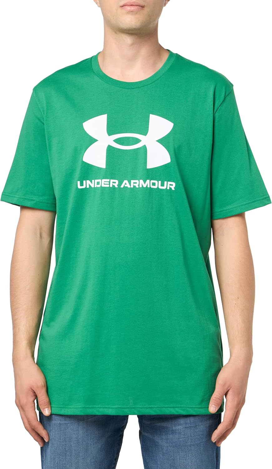 Мужская спортивная футболка с коротким рукавом с логотипом Under Armour, (305) Team Kelly Green/White, Белый, Мужская спортивная футболка с коротким рукавом с логотипом Under Armour, (305) Team Kelly Green/White
Мужская спортивная футболка с коротким рукавом с логотипом Under Armour, (305) Team Kelly Green/White, Белый, Мужская спортивная футболка с коротким рукавом с логотипом Under Armour, (305) Team Kelly Green/White