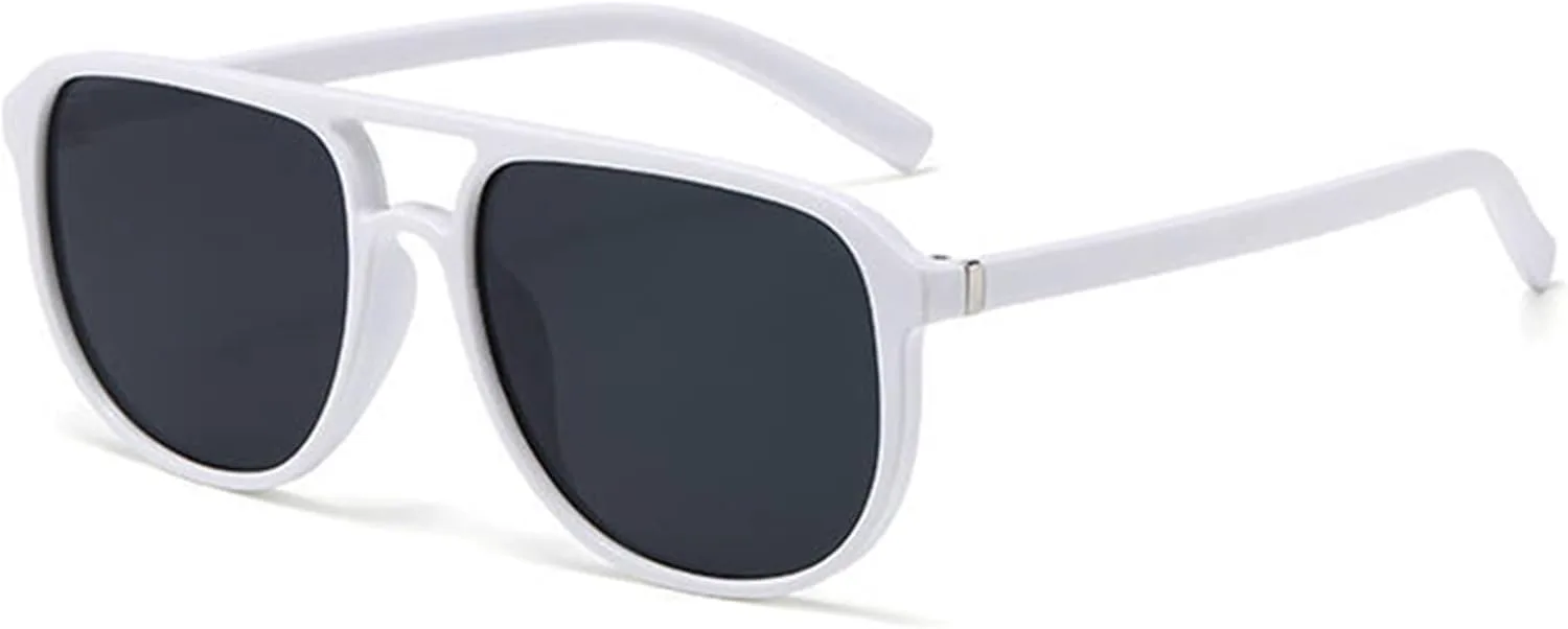 Солнцезащитные очки Bullabulling Retro Pilot для женщин и мужчин, модель 2026, квадратная форма, солнцезащитные очки в стиле 70-х, винтажные, легкие, White
Солнцезащитные очки Bullabulling Retro Pilot для женщин и мужчин, модель 2026, квадратная форма, солнцезащитные очки в стиле 70-х, винтажные, легкие, White