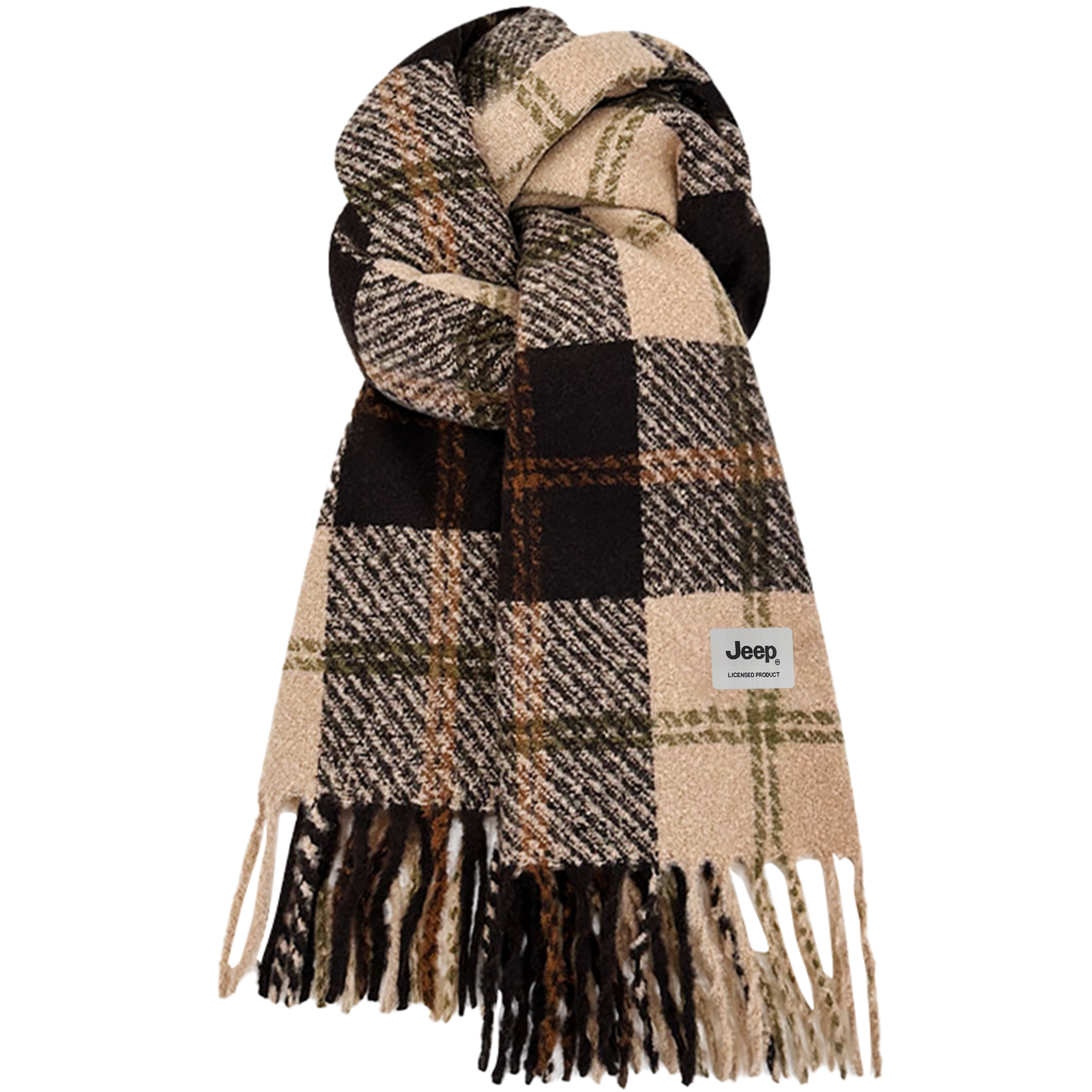 Шарф из полиэстера Unisex Jeep, хаки коричневый
Шарф из полиэстера Unisex Jeep, хаки коричневый