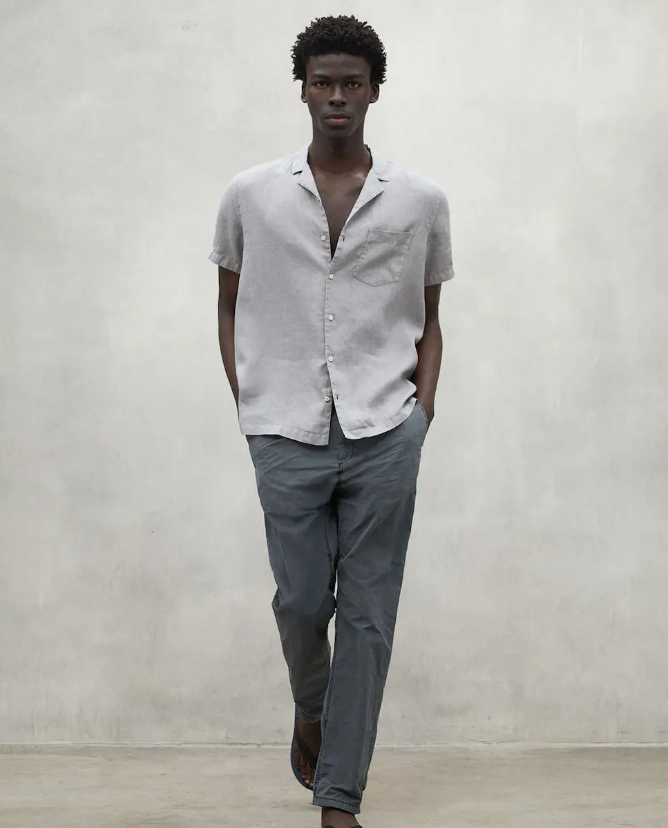 Простая мужская рубашка с короткими рукавами и нагрудным карманом Ecoalf, серый
Простая мужская рубашка с короткими рукавами и нагрудным карманом Ecoalf, серый