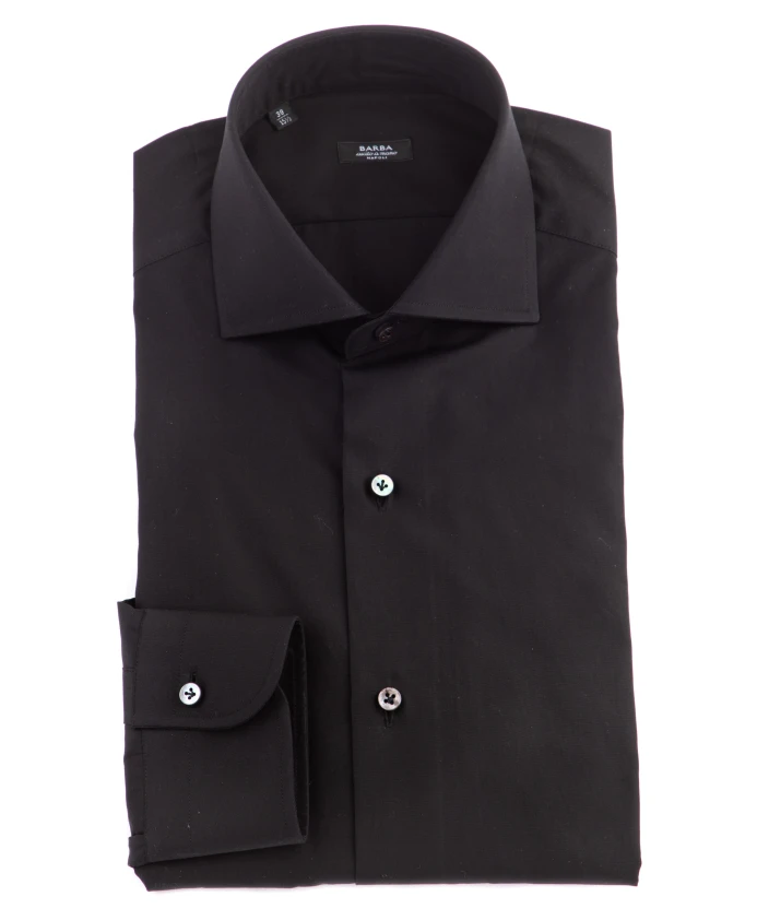 Рубашка S из поплина с перламутровыми пуговицами Barba, черный
Рубашка S из поплина с перламутровыми пуговицами Barba, черный
