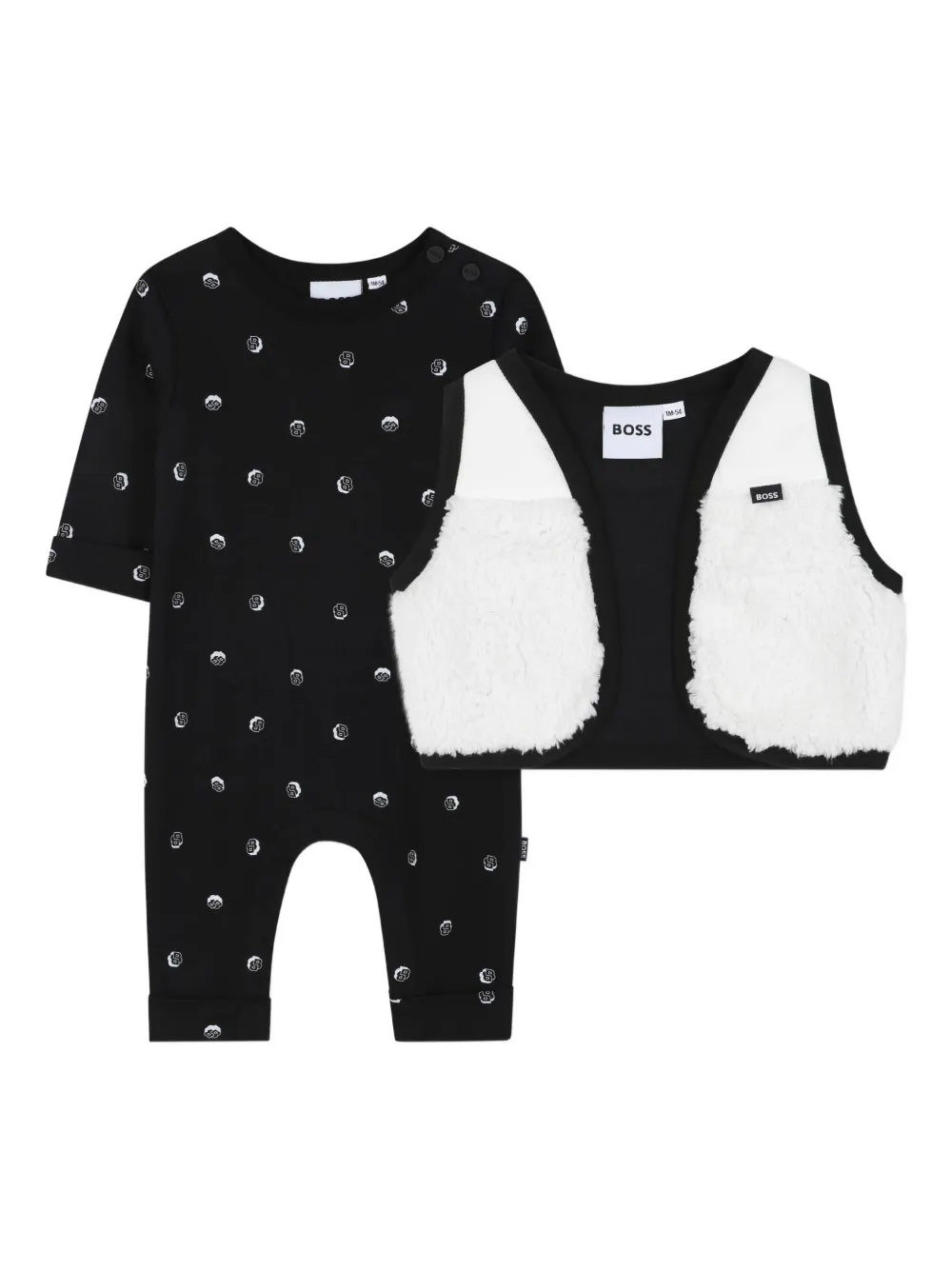 Комбинезон в горох с длинными рукавами Boss Kidswear, черный
Комбинезон в горох с длинными рукавами Boss Kidswear, черный