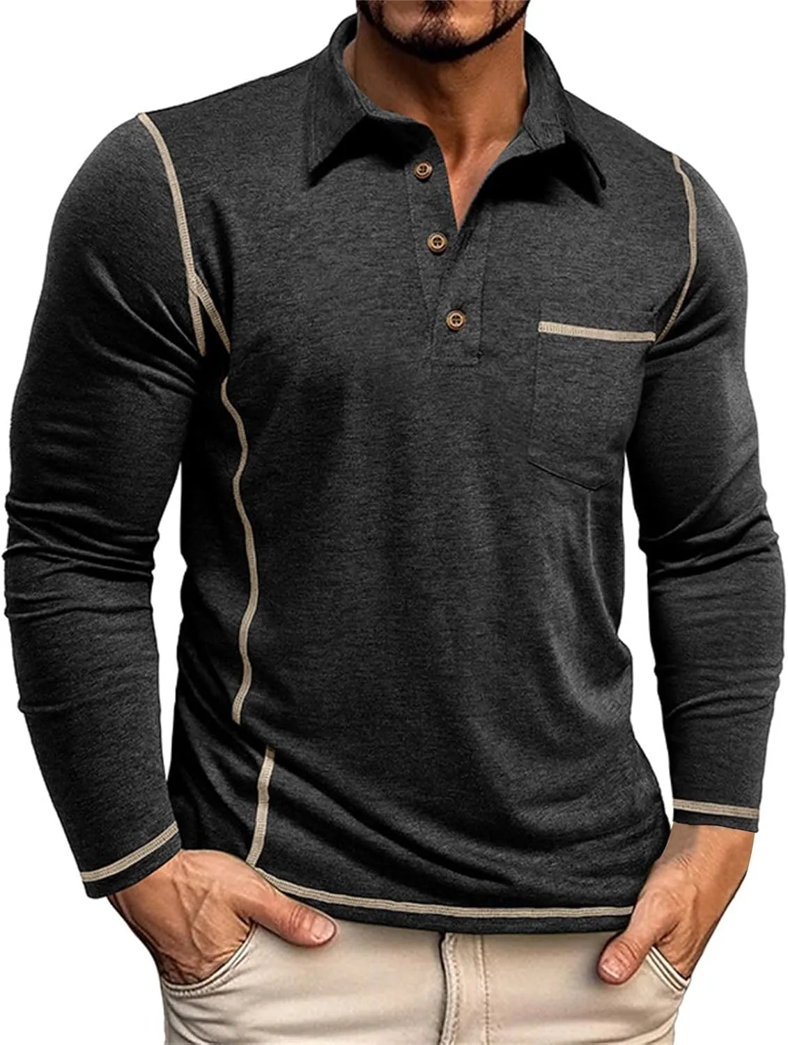 Мужская поло Muscle Fit Casual
Мужская поло Muscle Fit Casual