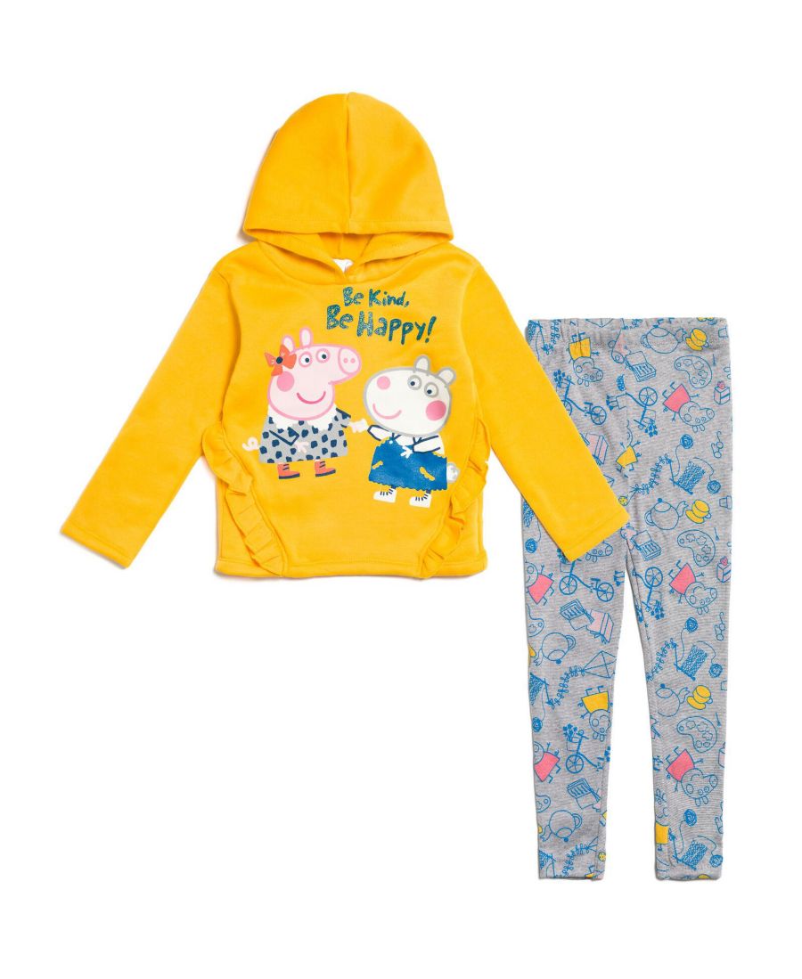 Комплект одежды для девочек: флисовая толстовка с капюшоном и леггинсы Peppa Pig, Orange / gray
Комплект одежды для девочек: флисовая толстовка с капюшоном и леггинсы Peppa Pig, Orange / gray