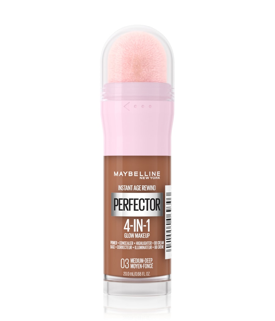 Жидкая основа Maybelline Instant Age Rewind Perfector 4-in-1 Glow, Nr. 03 - Medium-Deep, 20 ml
Жидкая основа Maybelline Instant Age Rewind Perfector 4-in-1 Glow, Nr. 03 - Medium-Deep, 20 ml