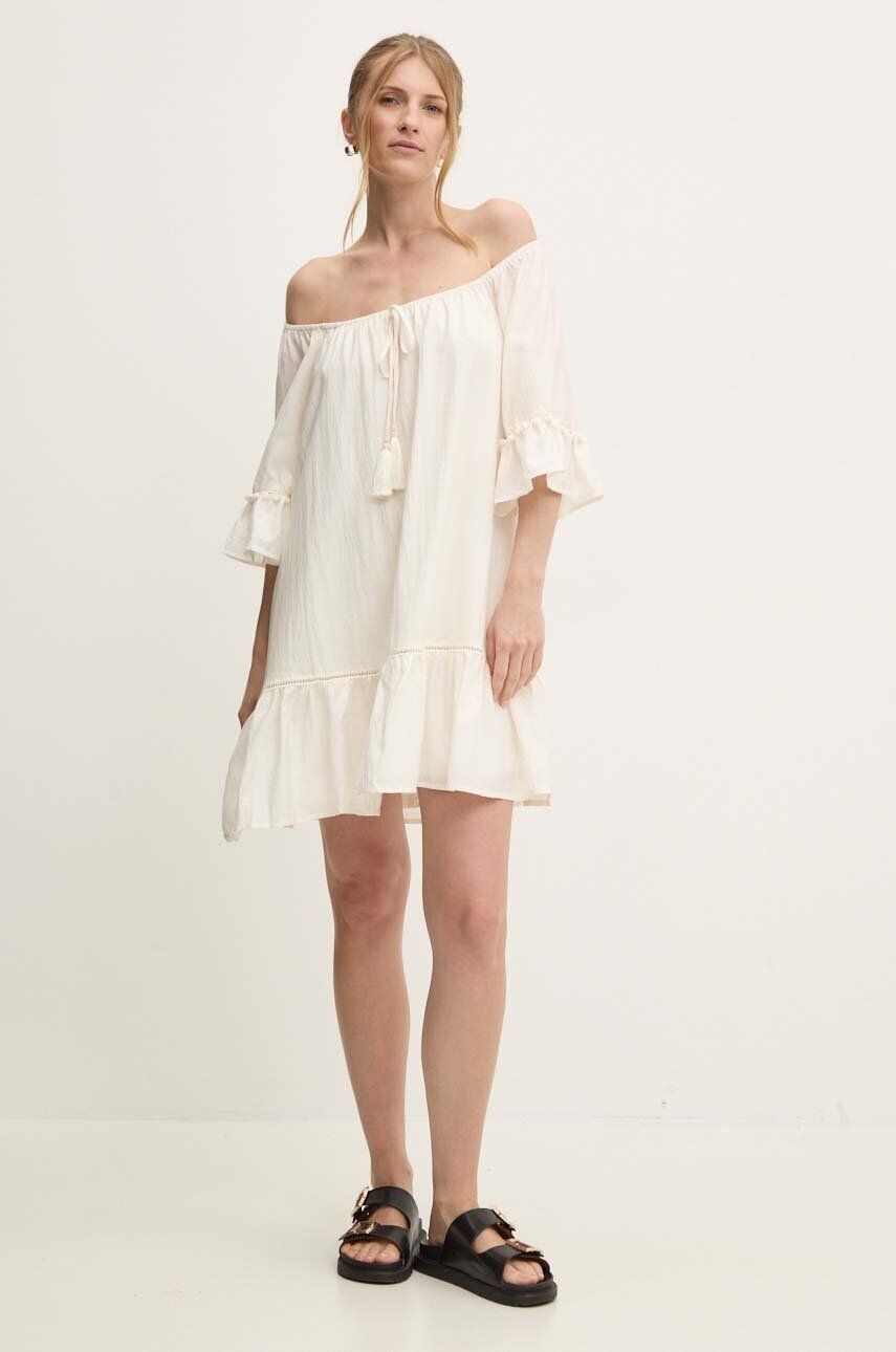 Хлопковое платье Answear Lab, бежевый
Хлопковое платье Answear Lab, бежевый