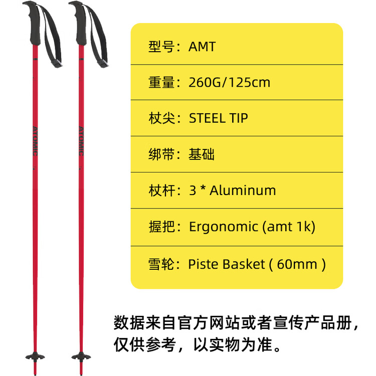 Atomic Новая модель двусторонних лыжных палок, снаряжение для катания на лыжах, легкие алюминиевые палки, модель 2425 AMT red, 115 см
Atomic Новая модель двусторонних лыжных палок, снаряжение для катания на лыжах, легкие алюминиевые палки, модель 2425 AMT red, 115 см
