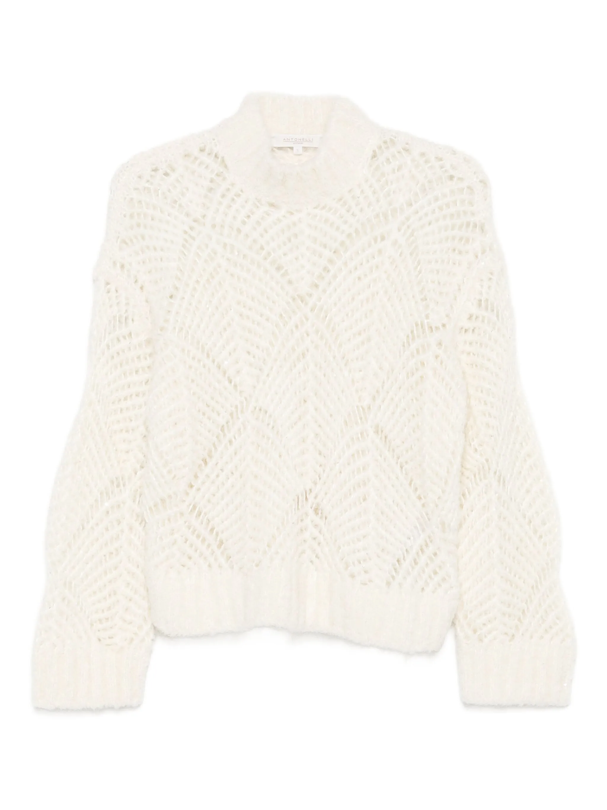Свитер с высоким воротником Antonelli, белый
Свитер с высоким воротником Antonelli, белый