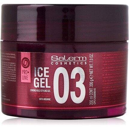 Ice Gel 03 Гель для укладки сильной фиксации 200 мл, Salerm Cosmetics
Ice Gel 03 Гель для укладки сильной фиксации 200 мл, Salerm Cosmetics