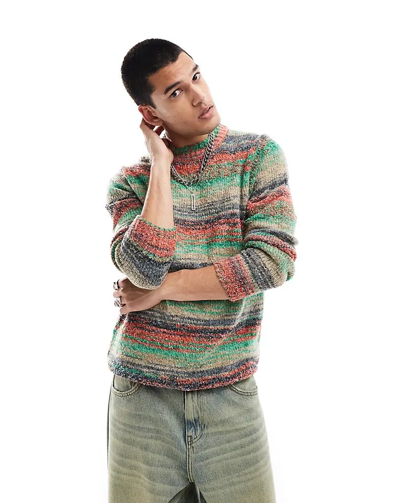 COLLUSION полосатый джемпер с круглым вырезом синего цвета
COLLUSION полосатый джемпер с круглым вырезом синего цвета