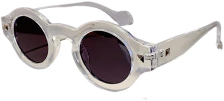 Солнцезащитные очки в винтажном стиле с заклепками, модные, круглые, в маленькой оправе, для женщин и мужчин, 2027 год. Роскошные солнцезащитные очки в стиле стимпанк MTZJH, Clear Black
Солнцезащитные очки в винтажном стиле с заклепками, модные, круглые, в маленькой оправе, для женщин и мужчин, 2027 год. Роскошные солнцезащитные очки в стиле стимпанк MTZJH, Clear Black