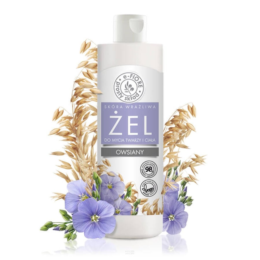 E-Fiore, Овсяный гель для умывания лица и тела - для сухой и чувствительной кожи, 280 мл
E-Fiore, Овсяный гель для умывания лица и тела - для сухой и чувствительной кожи, 280 мл