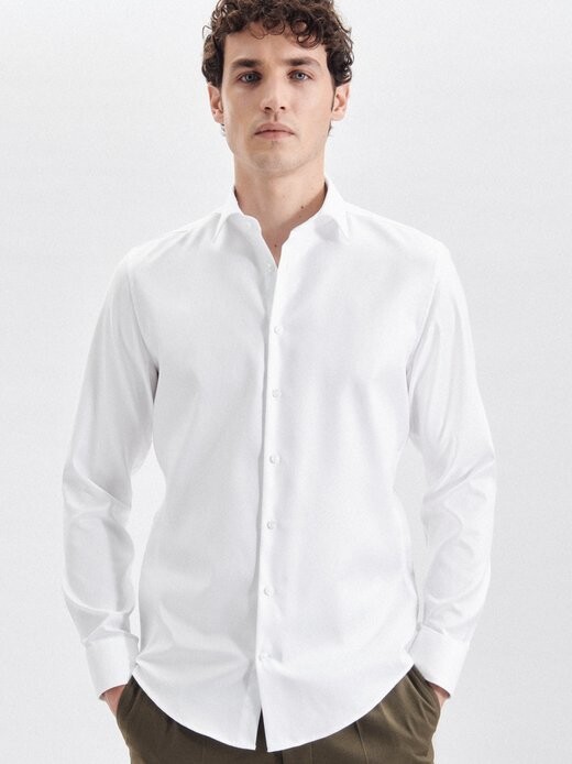 Деловая рубашка с длинным рукавом Seidensticker, белый
Деловая рубашка с длинным рукавом Seidensticker, белый