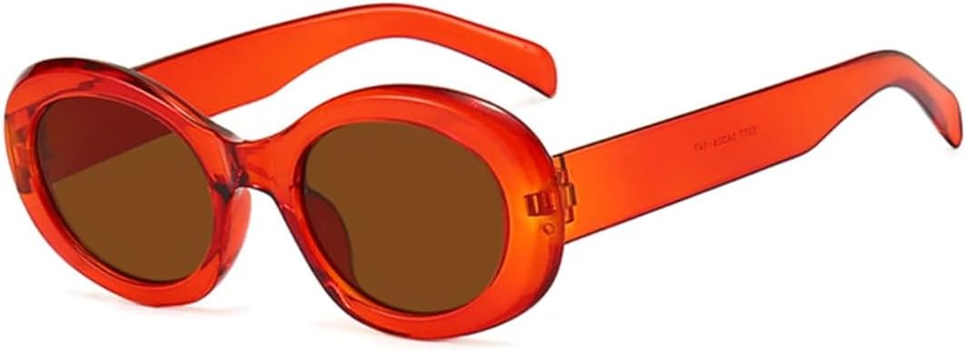 Солнцезащитные очки с защитой UV400 | Маленькие овальные линзы конфетного цвета | для женщин и мужчин, для занятий спортом на открытом воздухе и вождения DSVIGF, Red Brown
Солнцезащитные очки с защитой UV400 | Маленькие овальные линзы конфетного цвета | для женщин и мужчин, для занятий спортом на открытом воздухе и вождения DSVIGF, Red Brown