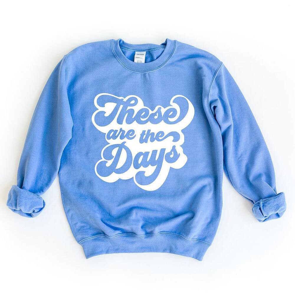 Толстовка в стиле ретро «This Are The Days» Simply Sage Market, цвет Carolina Blue 
Толстовка в стиле ретро «This Are The Days» Simply Sage Market, цвет Carolina Blue