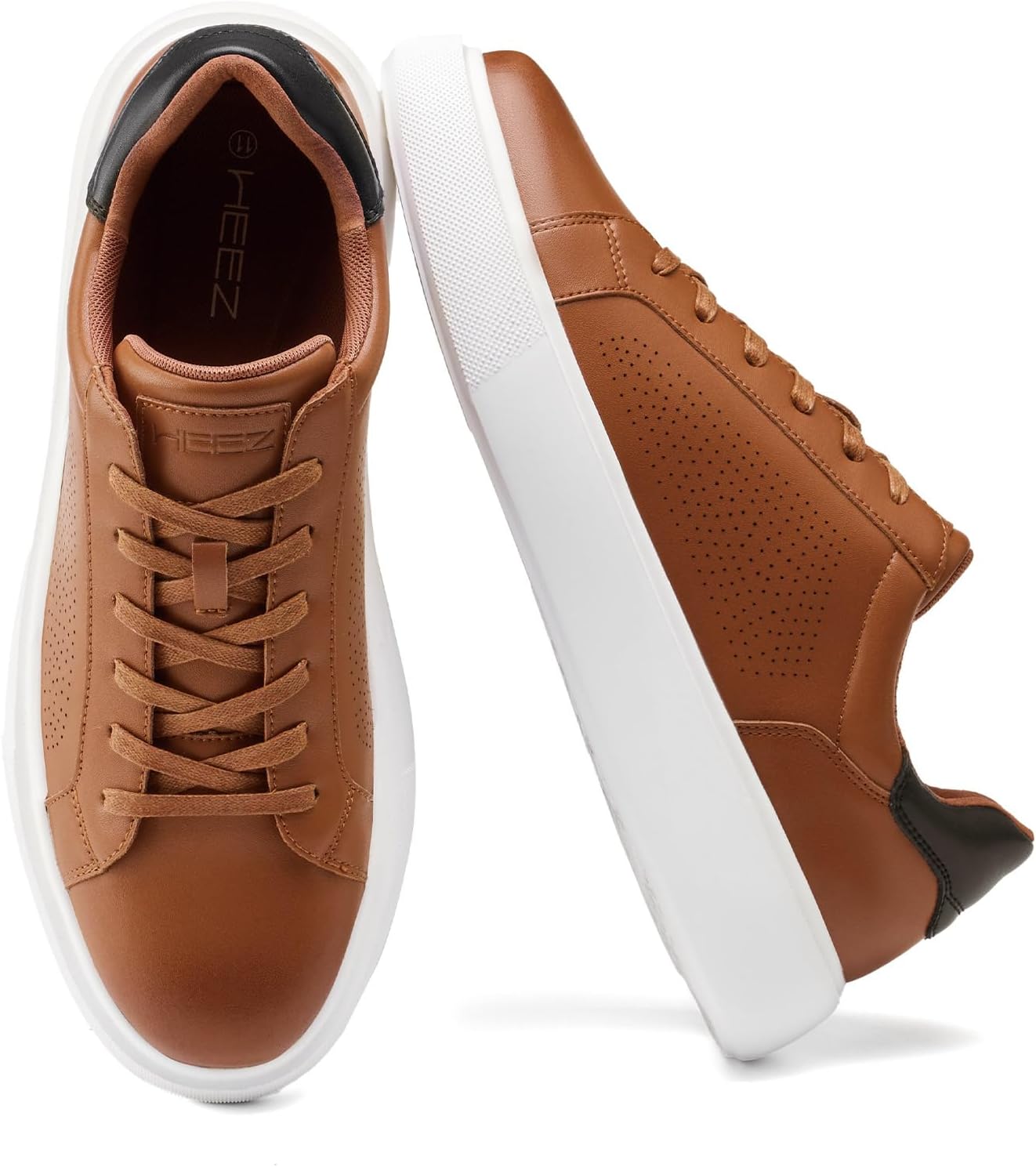 Мужские кроссовки HEEZ, туфли из разделенной кожи для делового повседневного стиля, легкие, дышащие и удобные повседневные туфли для офиса, путешествий и ежедневного ношения, коричневый
Мужские кроссовки HEEZ, туфли из разделенной кожи для делового повседневного стиля, легкие, дышащие и удобные повседневные туфли для офиса, путешествий и ежедневного ношения, коричневый