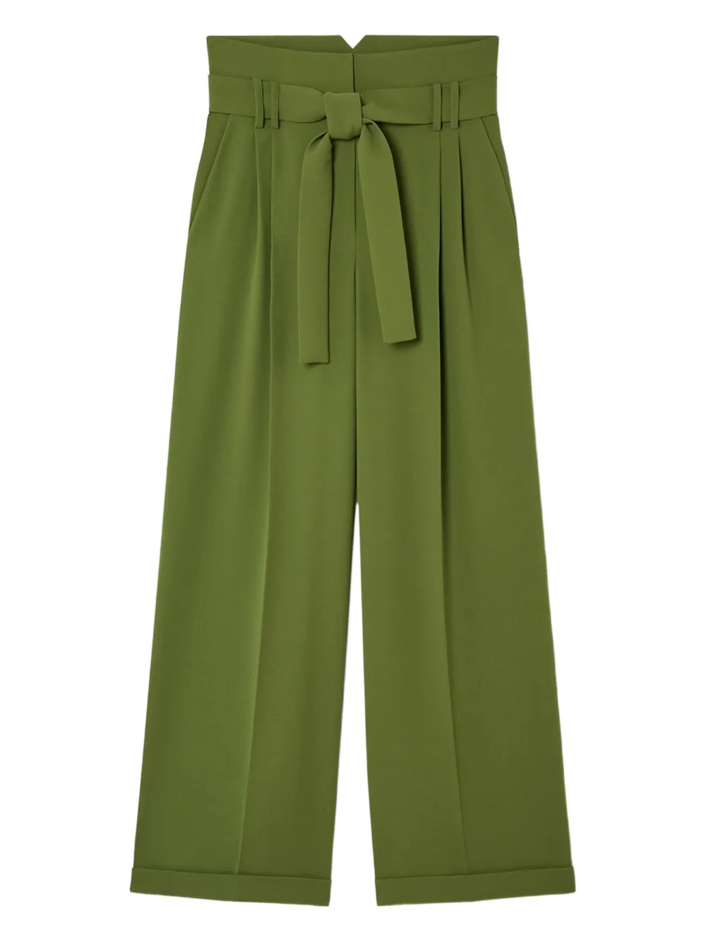 Строгие брюки с поясом Tara Jarmon, зеленый
Строгие брюки с поясом Tara Jarmon, зеленый