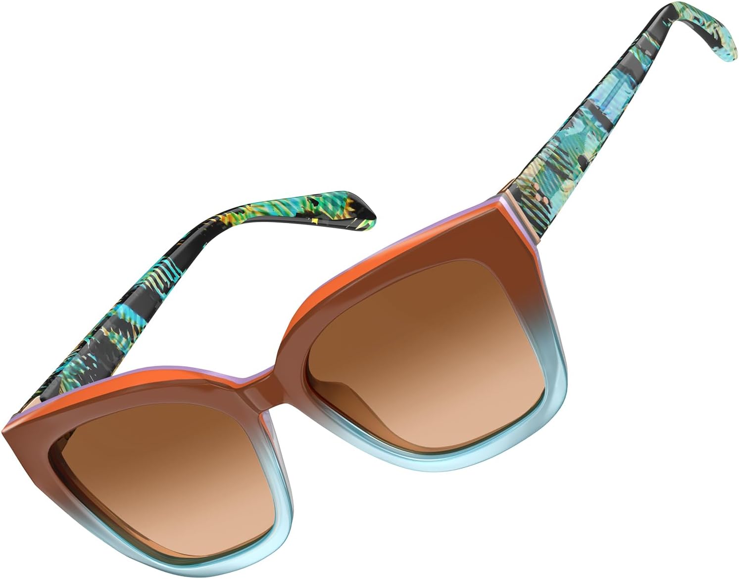 Женские поляризованные солнцезащитные очки AVAWAY «кошачий глаз» — модные солнцезащитные очки из ацетата с защитой UV400, современный дизайн, 3. Tropic Sunset / Gradient Brown Lens
Женские поляризованные солнцезащитные очки AVAWAY «кошачий глаз» — модные солнцезащитные очки из ацетата с защитой UV400, современный дизайн, 3. Tropic Sunset / Gradient Brown Lens