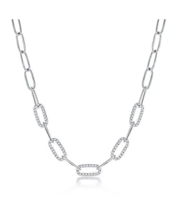 Ожерелье из стерлингового серебра или позолоченное на стерлинговом серебре с фианитами 5 мм Simona, silver
Ожерелье из стерлингового серебра или позолоченное на стерлинговом серебре с фианитами 5 мм Simona, silver