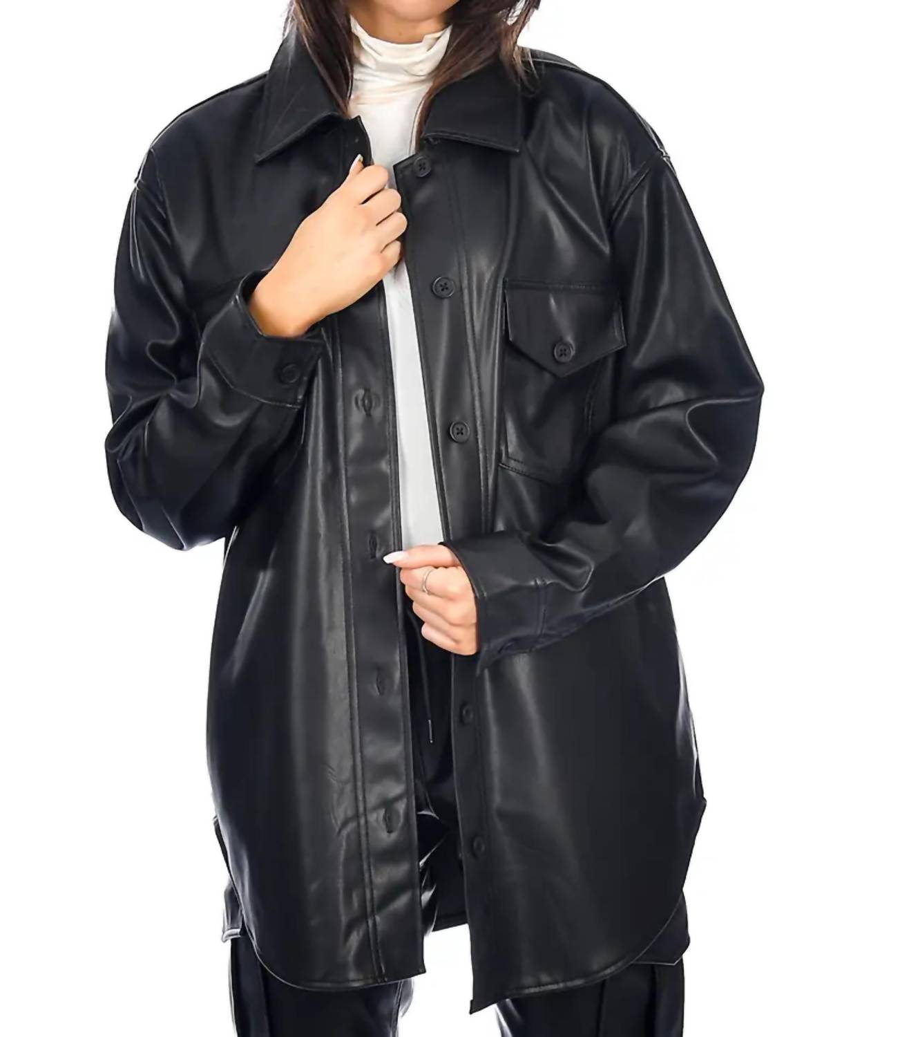 Рубашка Charlene Vegan Leather черного цвета RD Style, Черный, Рубашка Charlene Vegan Leather черного цвета RD Style
Рубашка Charlene Vegan Leather черного цвета RD Style, Черный, Рубашка Charlene Vegan Leather черного цвета RD Style