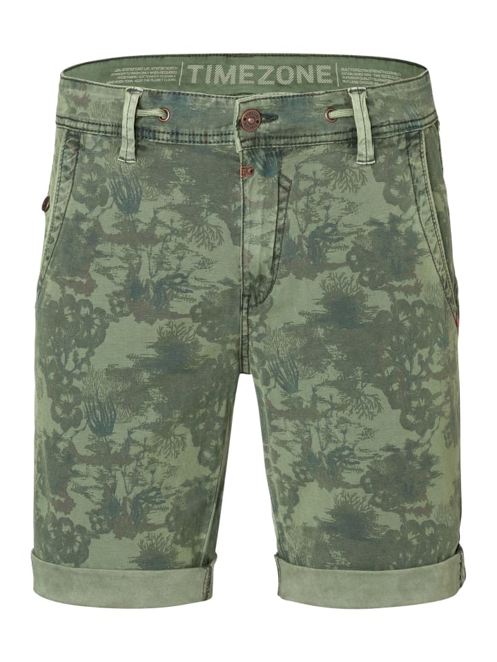 Дизайнерские шорты-бермуды в стиле чинос зеленого цвета Timezone
Дизайнерские шорты-бермуды в стиле чинос зеленого цвета Timezone