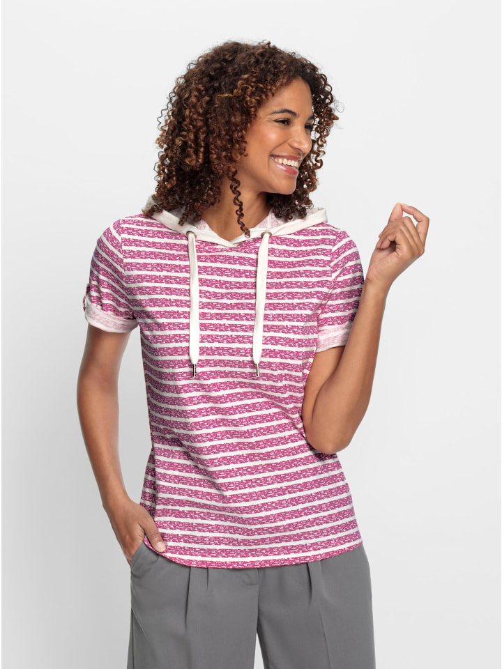 Рубашка с капюшоном в полоску цвета пурпурного и экрю WITT WEIDEN
Рубашка с капюшоном в полоску цвета пурпурного и экрю WITT WEIDEN