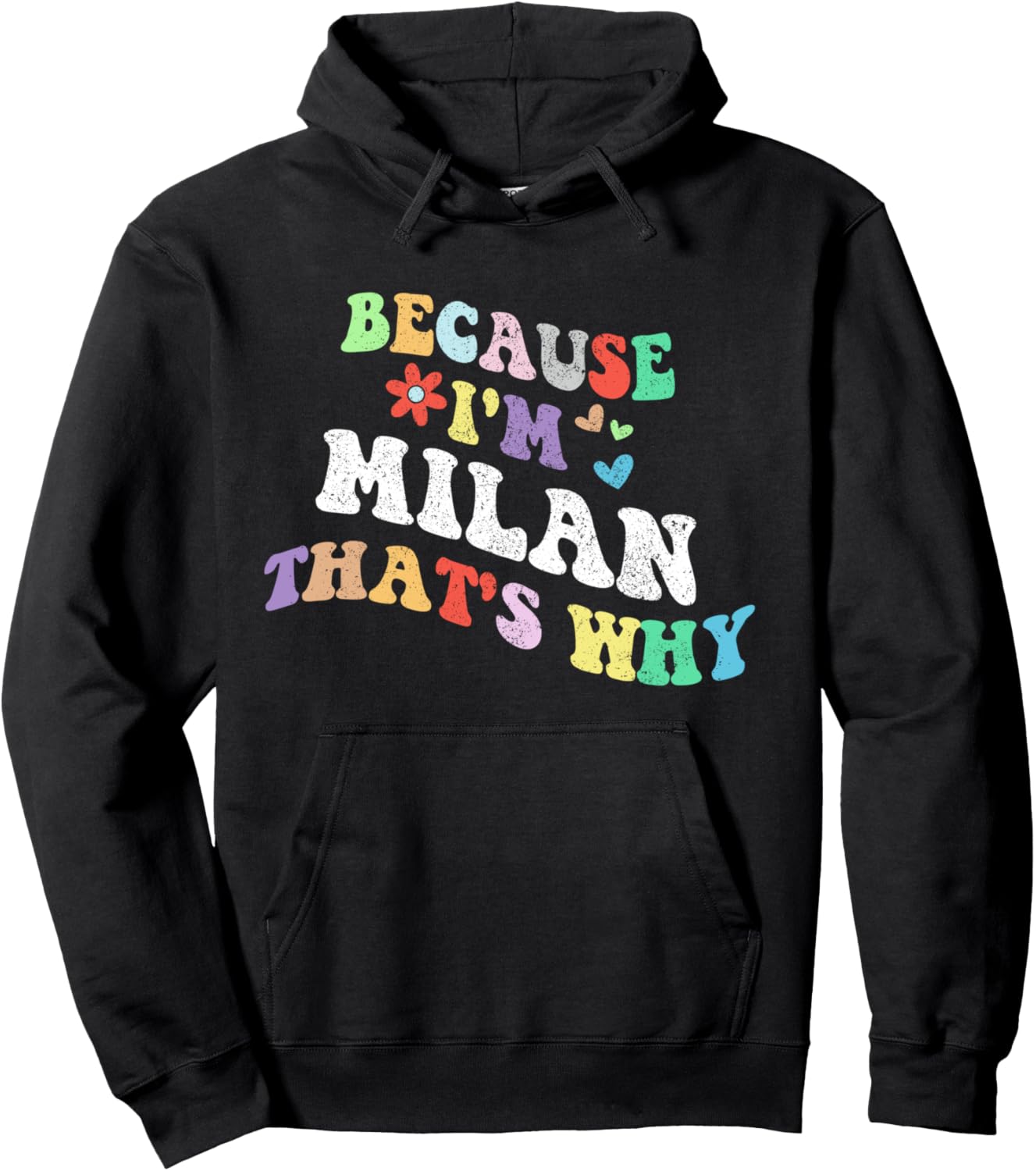 Ретро-стиль, потому что я из Милана, вот почему! Забавная толстовка с индивидуальным именем Personalized Name Mothers Day Outfit For Women, черный
Ретро-стиль, потому что я из Милана, вот почему! Забавная толстовка с индивидуальным именем Personalized Name Mothers Day Outfit For Women, черный