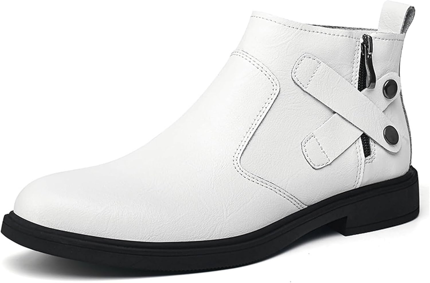 Мужские модные кожаные челси с боковой молнией, заостренным носком, ботинки до щиколотки, для прогулок на улице, противоскользящие, износостойкие, повседневные Generic, белый
Мужские модные кожаные челси с боковой молнией, заостренным носком, ботинки до щиколотки, для прогулок на улице, противоскользящие, износостойкие, повседневные Generic, белый